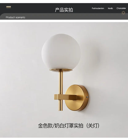 Nordic Glow: Sphere LED Wall Sconce Light
