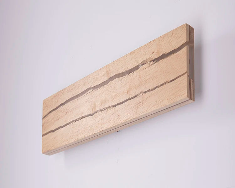 Nordic Wood LED Wall Sconce - Modern Rustic Charm