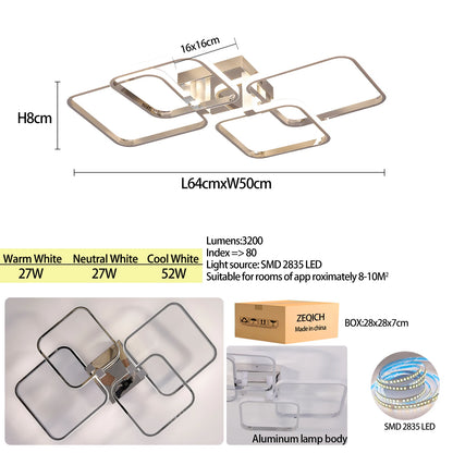 SmartGlow Dimmable LED Chandelier with Remote