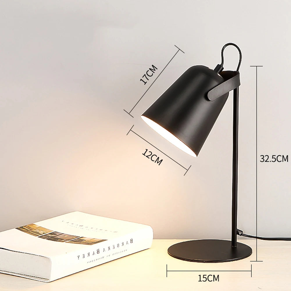 Nordic Glow: Eye-Protect Pink Desk Lamp