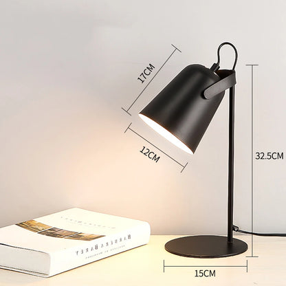Nordic Glow: Eye-Protect Pink Desk Lamp