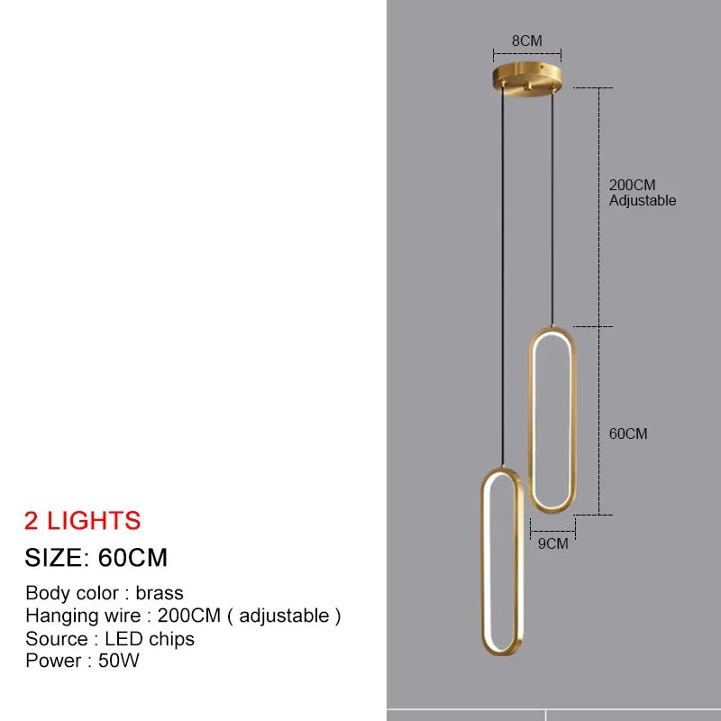 LuminaSphere: Modern LED Chandelier Pendant Light