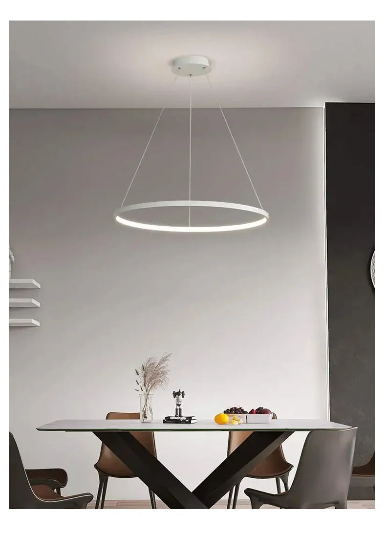 Round LED Ring Pendant