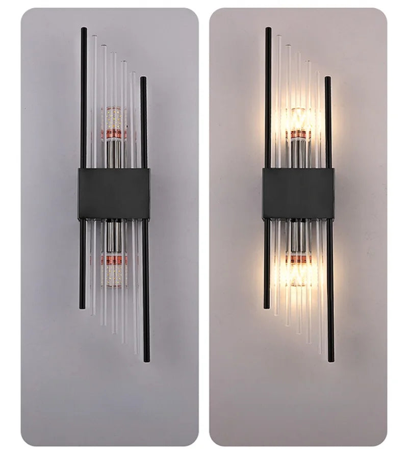 Crystal Bedside Wall Lamp