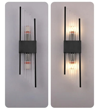 Crystal Bedside Wall Lamp