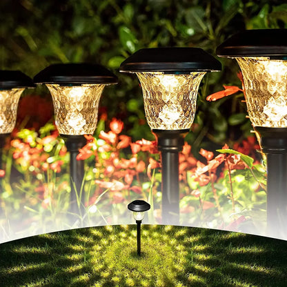 GlowPath Solar Garden Lights - Waterproof LED Elegance