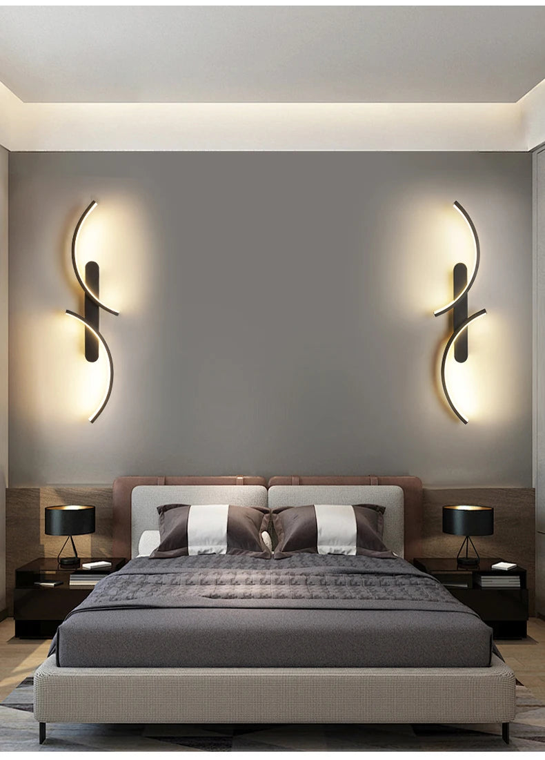 Sleek C-Shape LED Wall Lamp - Modern Minimalist Design