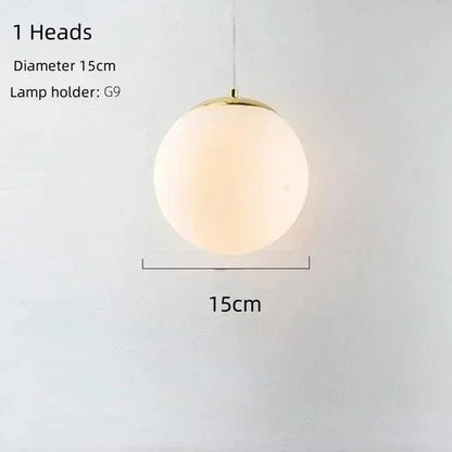 Modern 6-7 Heads Magic Bean Glass Chandelier