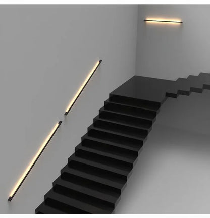 Black Strip Wall Lamp - Modern Bar Shape Lighting