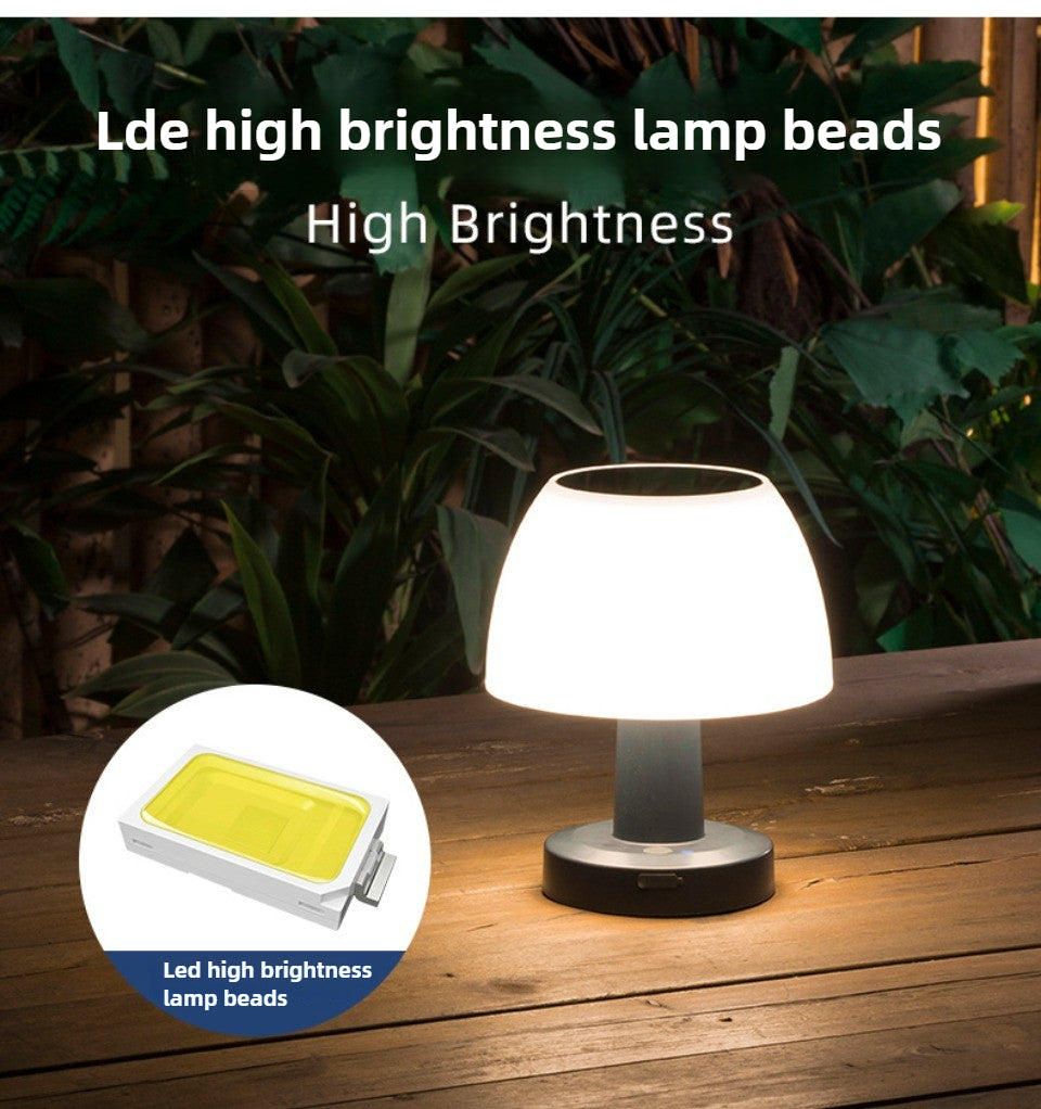 SolarGlow USB Garden Lamp - Wireless Outdoor Decor